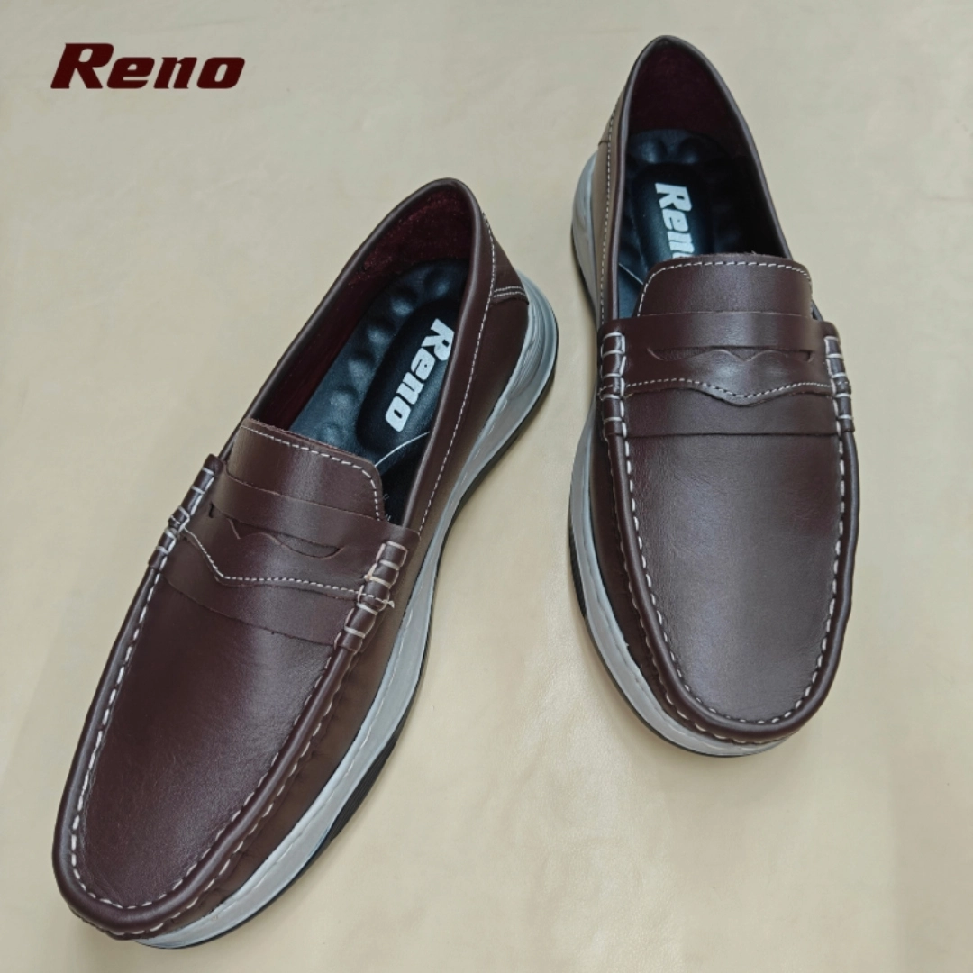 Reno Leather Casual-Loafer-Chocolate-RL3115